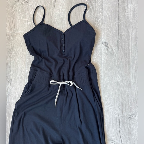 VUORI Pose Henley Jumpsuit Black Size Medium - Picture 4 of 12